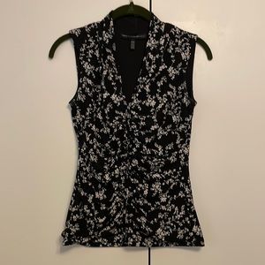 White House Black Market black floral top